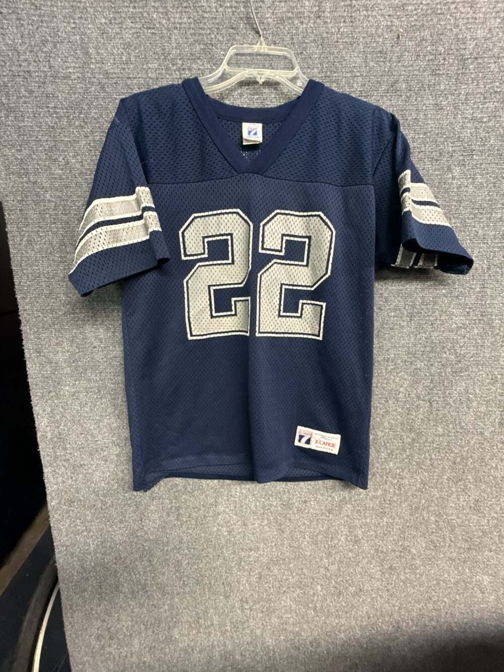 Vintage Logo 7 Dallas Cowboys Emmitt Smith 22 Jersey Boys X-Large